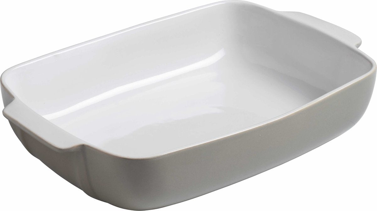 Fuente para hornear rectangular Pyrex - cerámica - 25x19 cm - gris -