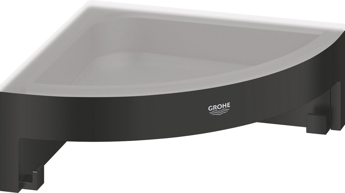 Piatto doccia angolare Grohe Quickfix Start Cube - nero opaco