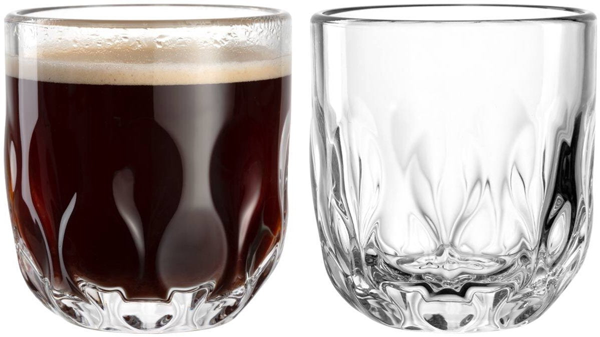 Leonardo bicchiere caffè 3 gocce 220ml - set 2