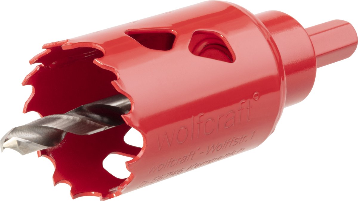 Wolfcraft - sierra perforadora de 35 mm - broca bim de 35 mm - 5467000