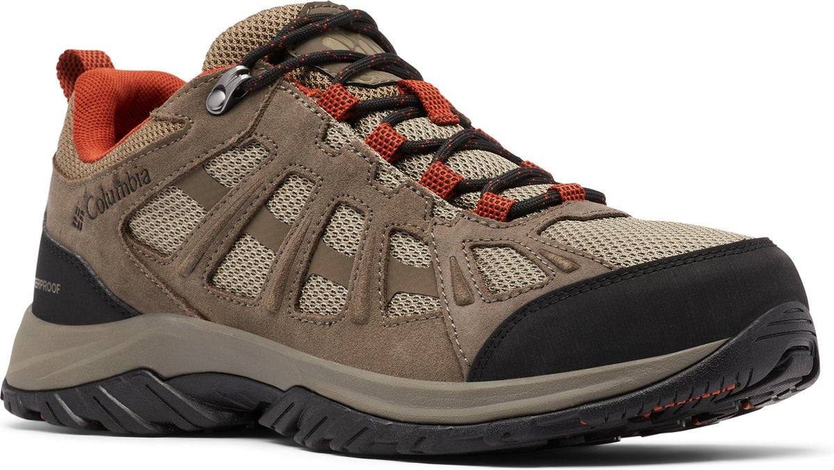Columbia redmond iii waterproof heren wandelschoenen - pebble, dark sienna