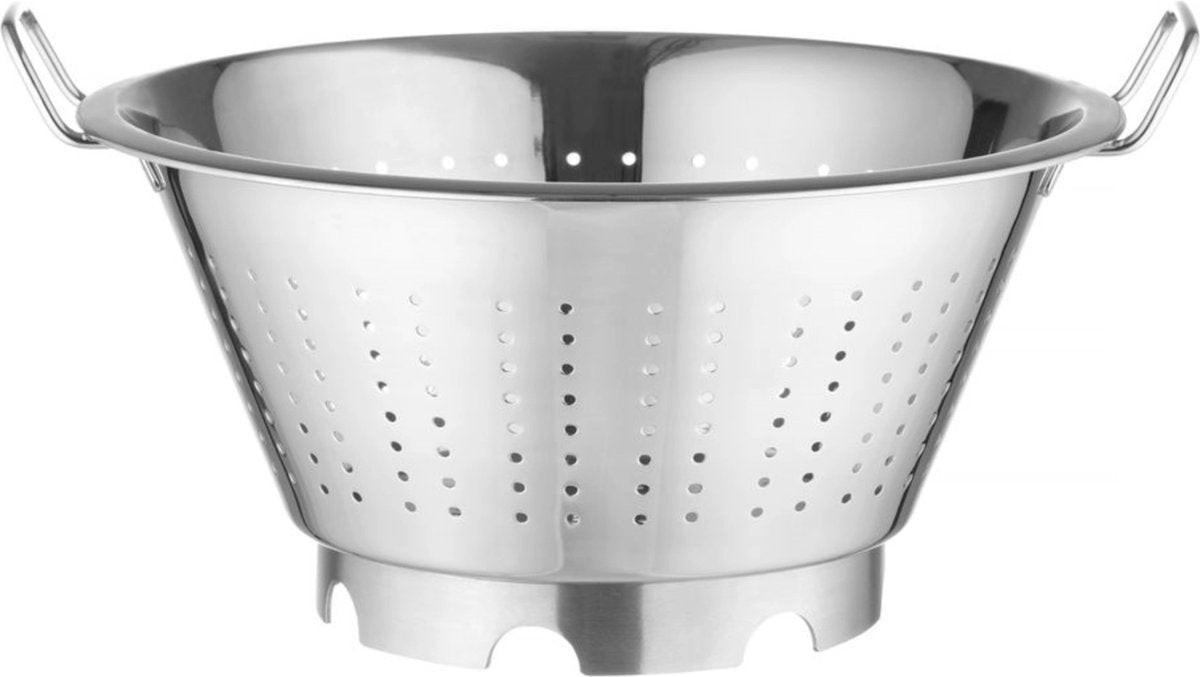 Scolapasta Hendi linea professionale – acciaio inox – con base e manici – ø 415 mm – lavabile in lavastoviglie