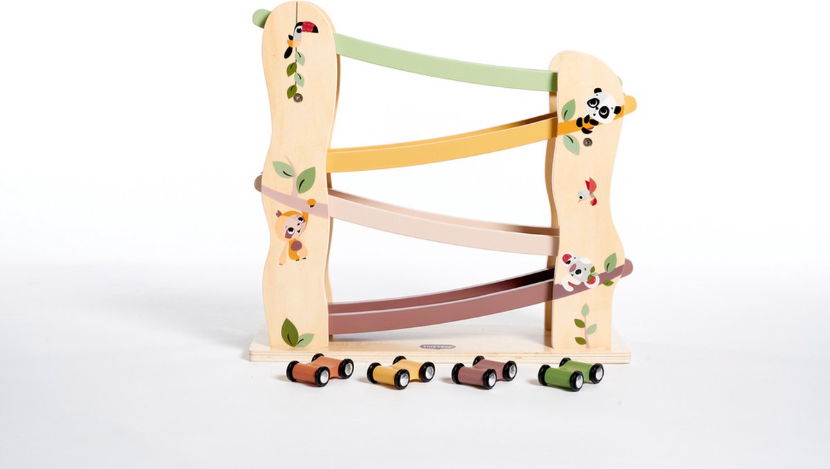 Tiny love - coche de rampa de carreras de madera - boho chic - autopista