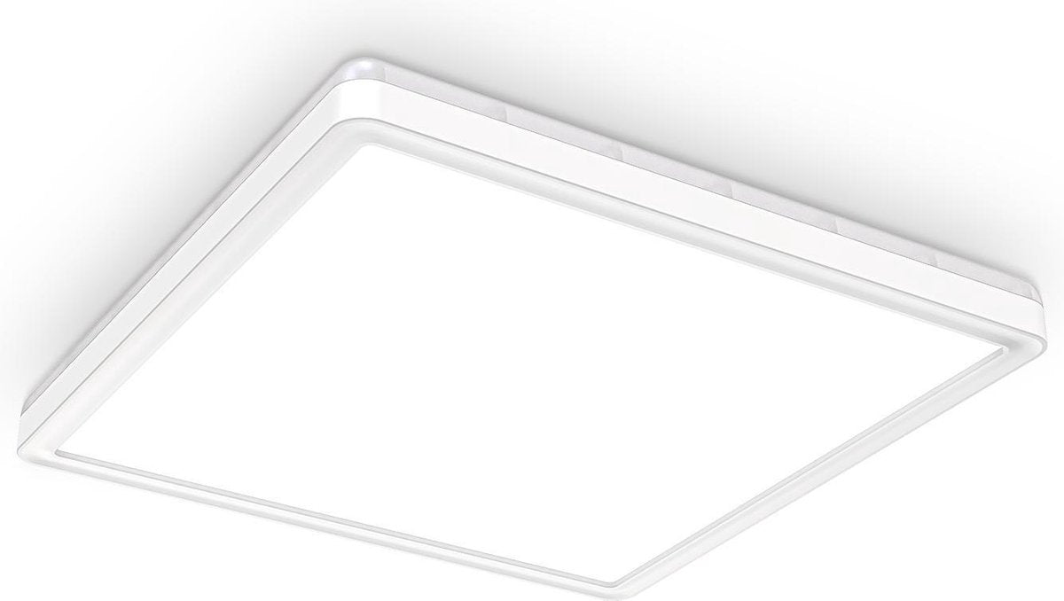 Briloner b.k.licht - Plafón LED - regulable - con luz indirecta - panel LED - L: 29,3cm - 4.000k - 18w