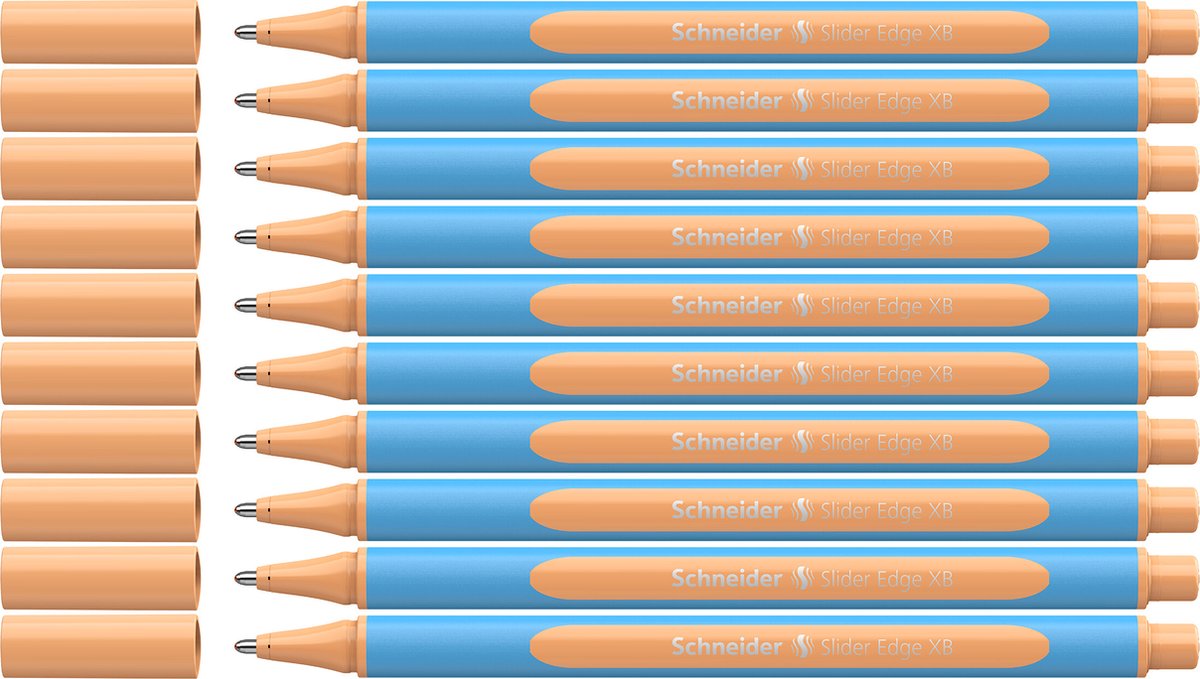 Schneider Writing Instruments Bolígrafo Schneider - Borde deslizante pastel - xb - melocotón pastel - 10 piezas - s-152226-10