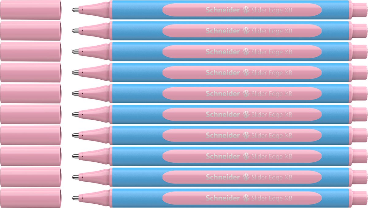 Schneider Writing Instruments Bolígrafo Schneider - Borde deslizante pastel - xb - rosa pastel - 10 piezas - s-152229-10