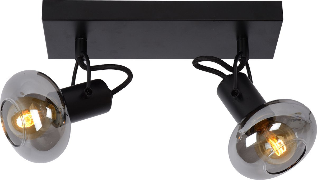 Lucide madee - faretto da soffitto (lampada da soffitto) - 2xe14 - nero
