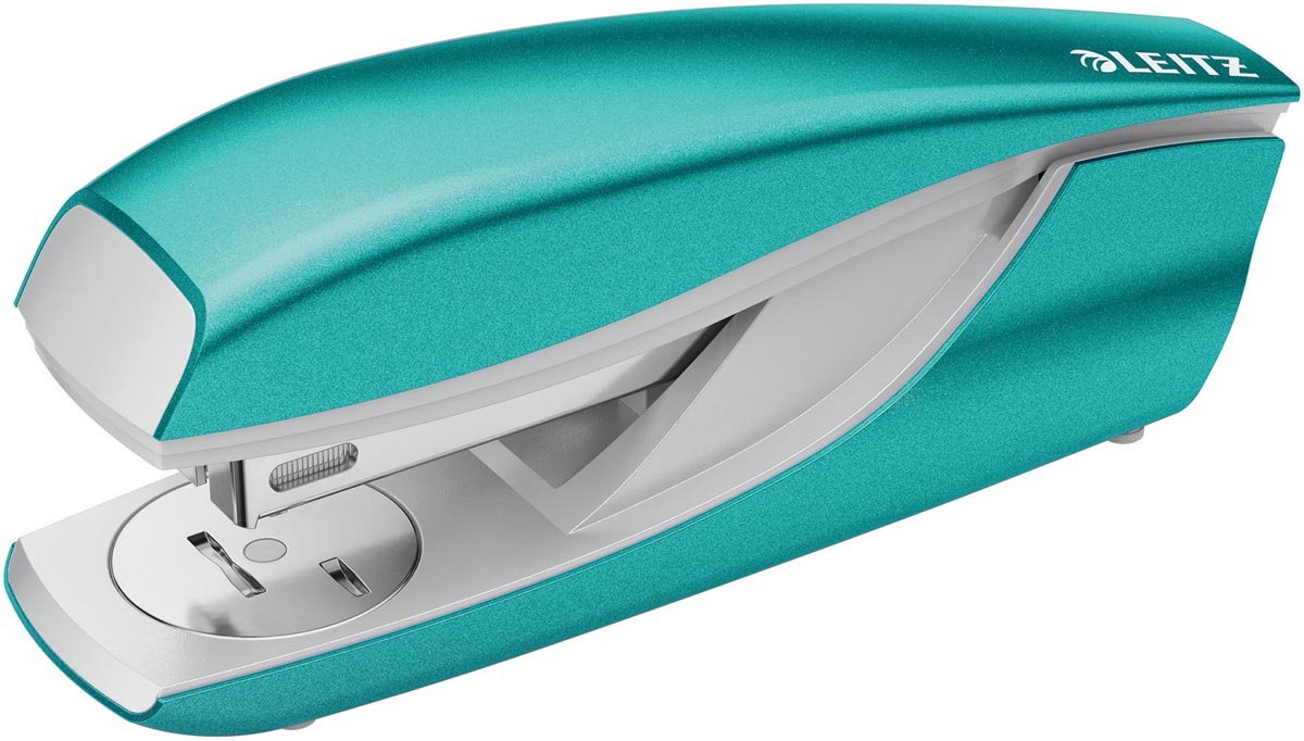Grapadora leitz nexxt wow 5502 | azul hielo metalizado | en ampolla