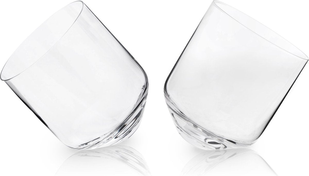 Bicchiere da whisky rotolante Viski - cristallo - 354 ml - 2 pezzi