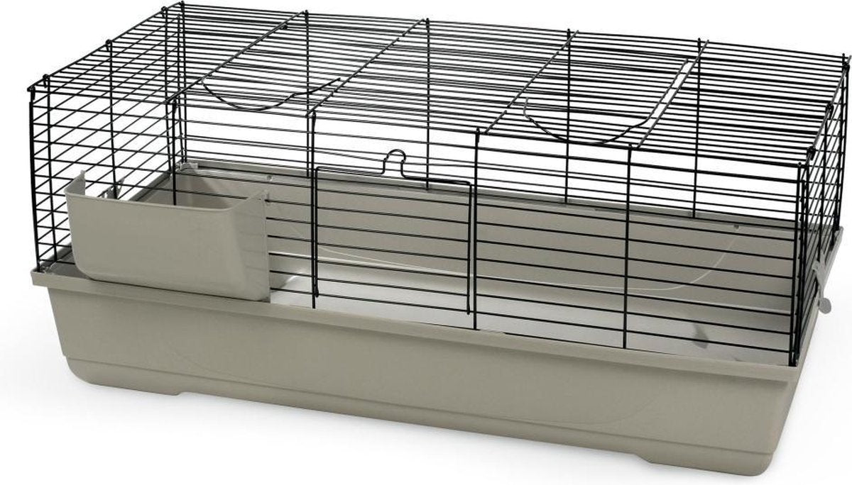 Beeztees baldo - gabbia per conigli - gabbia per roditori - moka - 120x59x46 cm