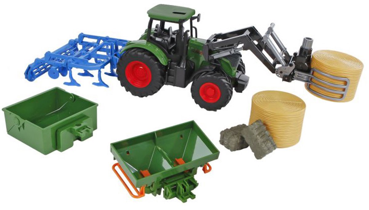 Kids Globe Tractor con accessori, 30 cm