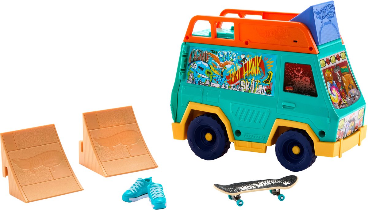Set da gioco con furgone da skate Hot Wheels, Tony Hawk