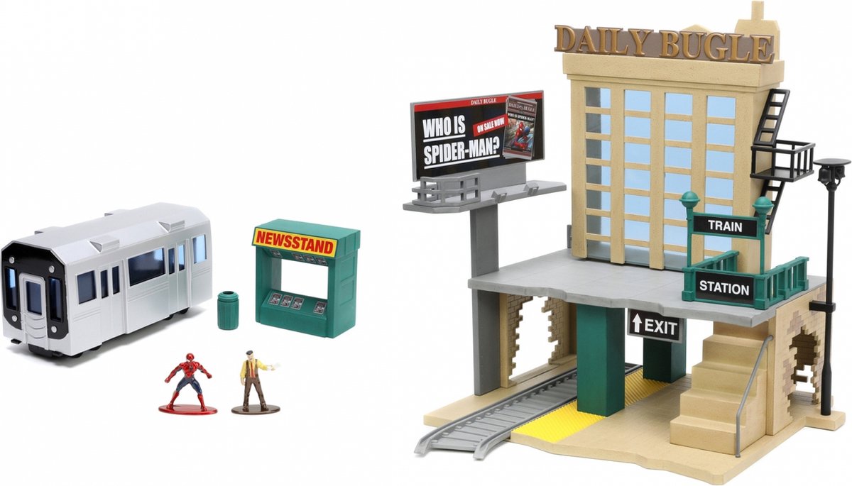 Jada toys marvel spiderman nyc deluxe nano scene