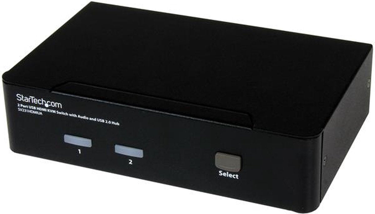 Switch KVM USB HDMI a 2 porte Startech .com con audio e hub USB 2.0