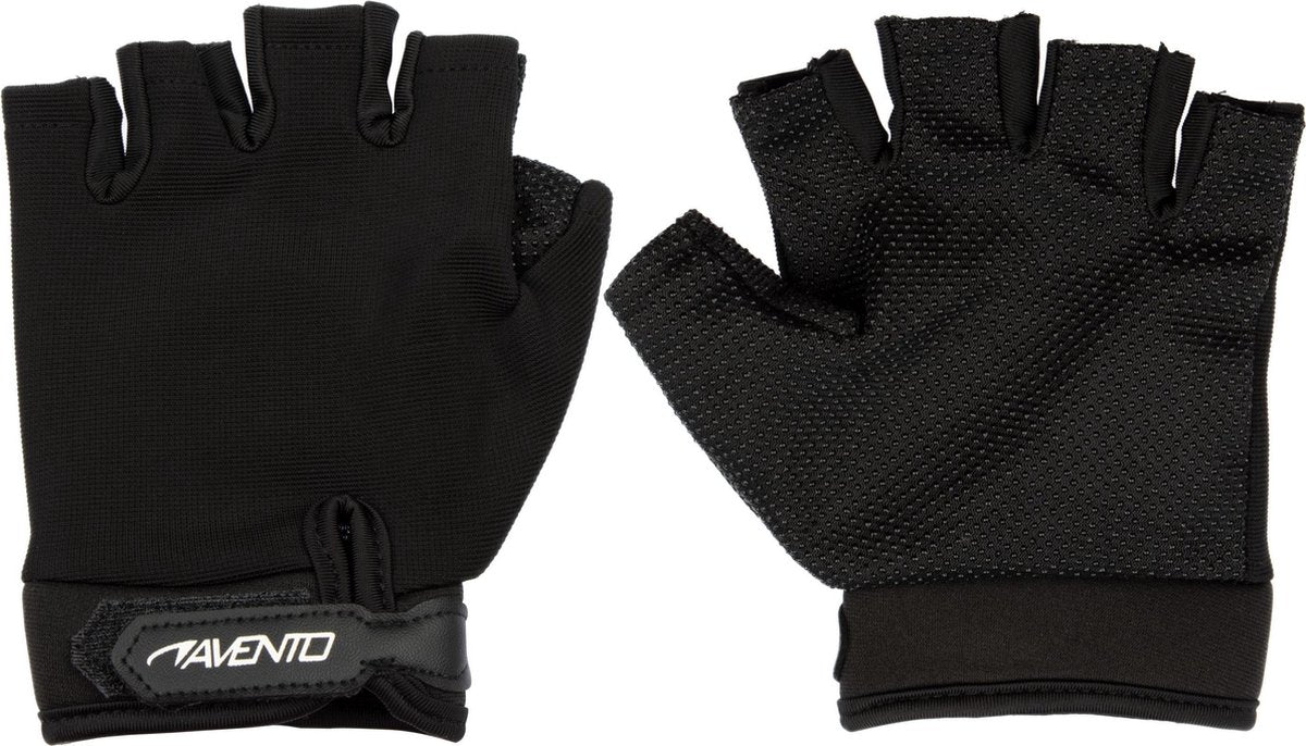 Guanti fitness Avento mesh - neri - s m