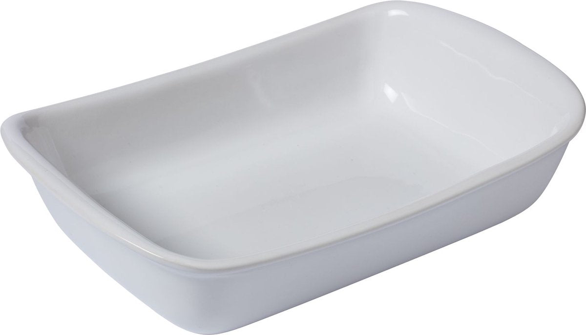 Pyrex - fuente para hornear suprema rectangular 3,2 litros - blanco - cerámica