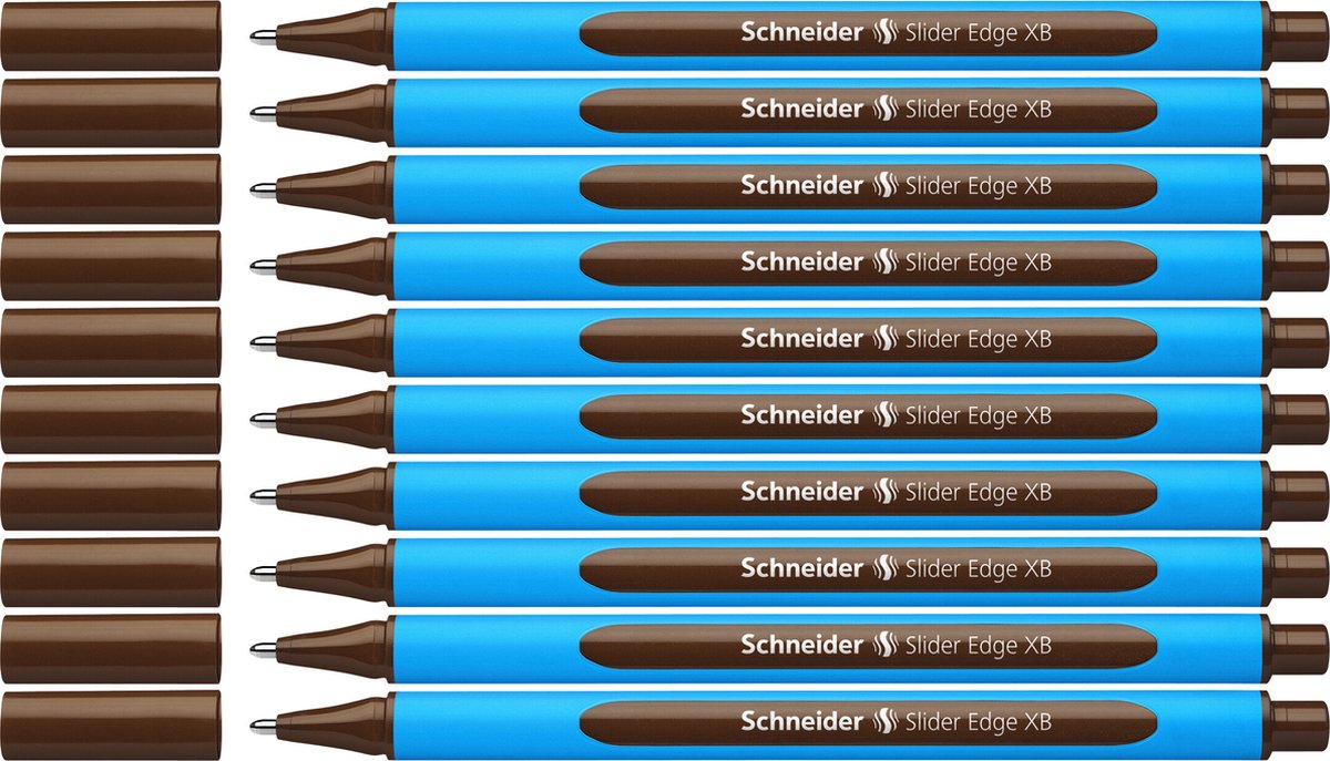 Strumenti di scrittura Schneider penna a sfera Schneider - bordo scorrevole - xb - marrone - 10 pezzi - s-152207-10