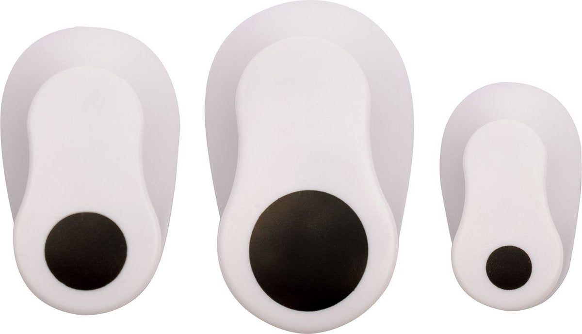 Paperfuel figuurpons - set cirkels - 8-16-25 mm - 3 stuks