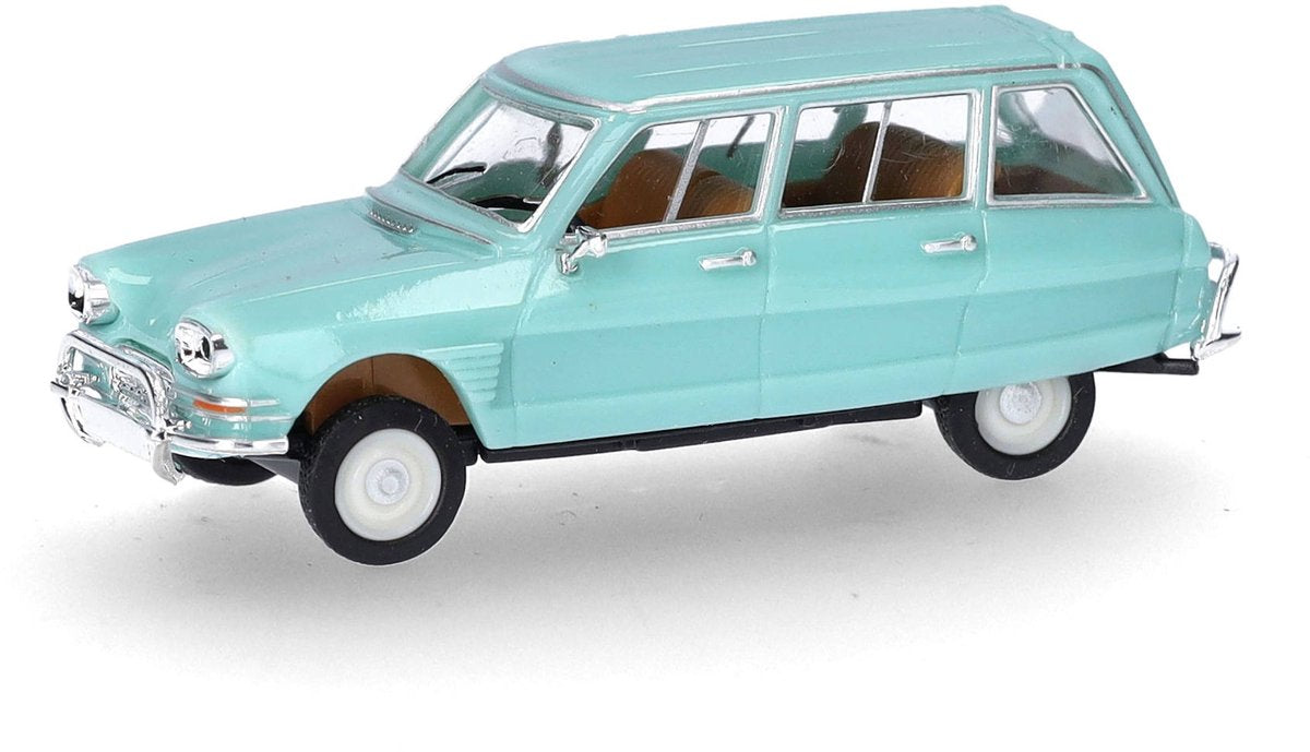Herpa 027328-004 h0 auto citroën ami 6 break, pastelturkoois