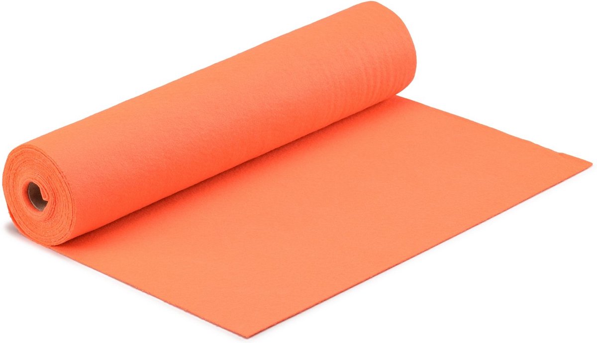 Vaessen creative fieltro en rollo - naranja - 1 mm - 45 cm x 5 m