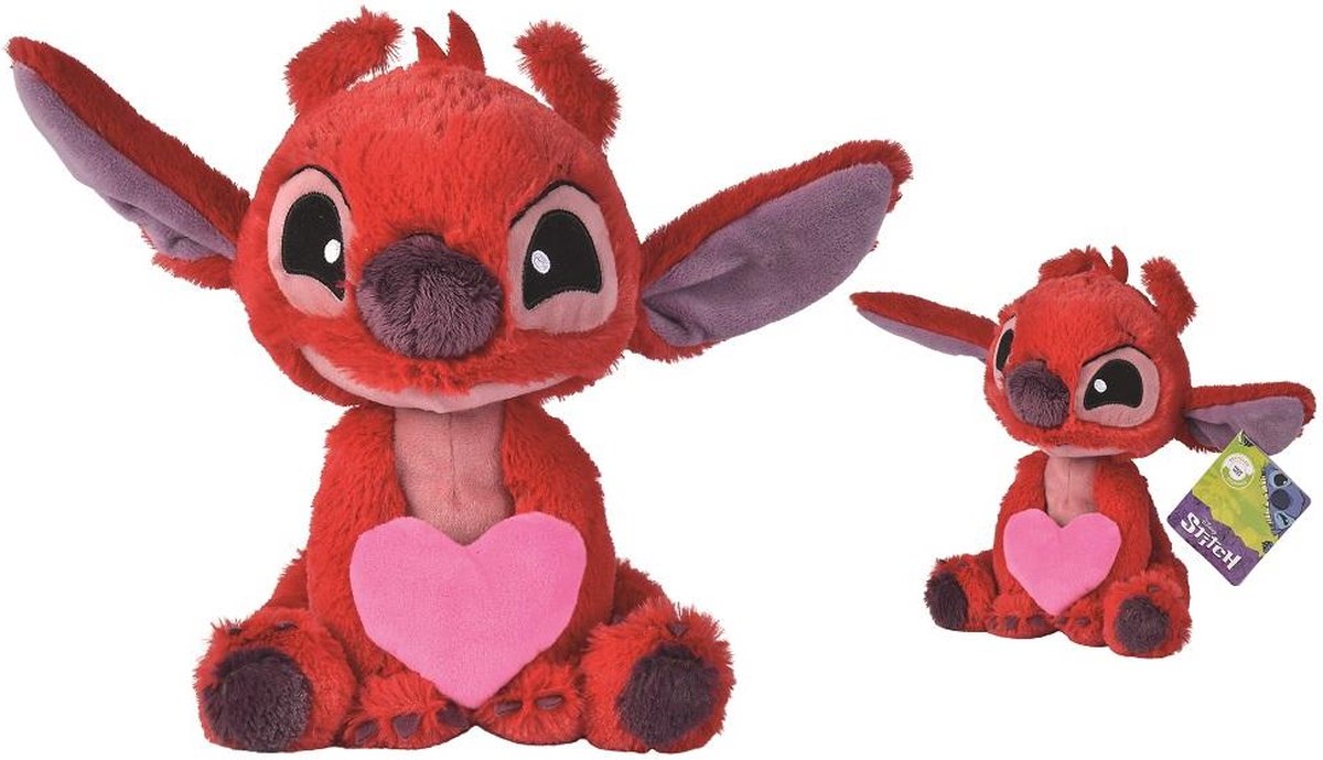 Simba toys plush - disney disney - leroy holding heart (25cm)