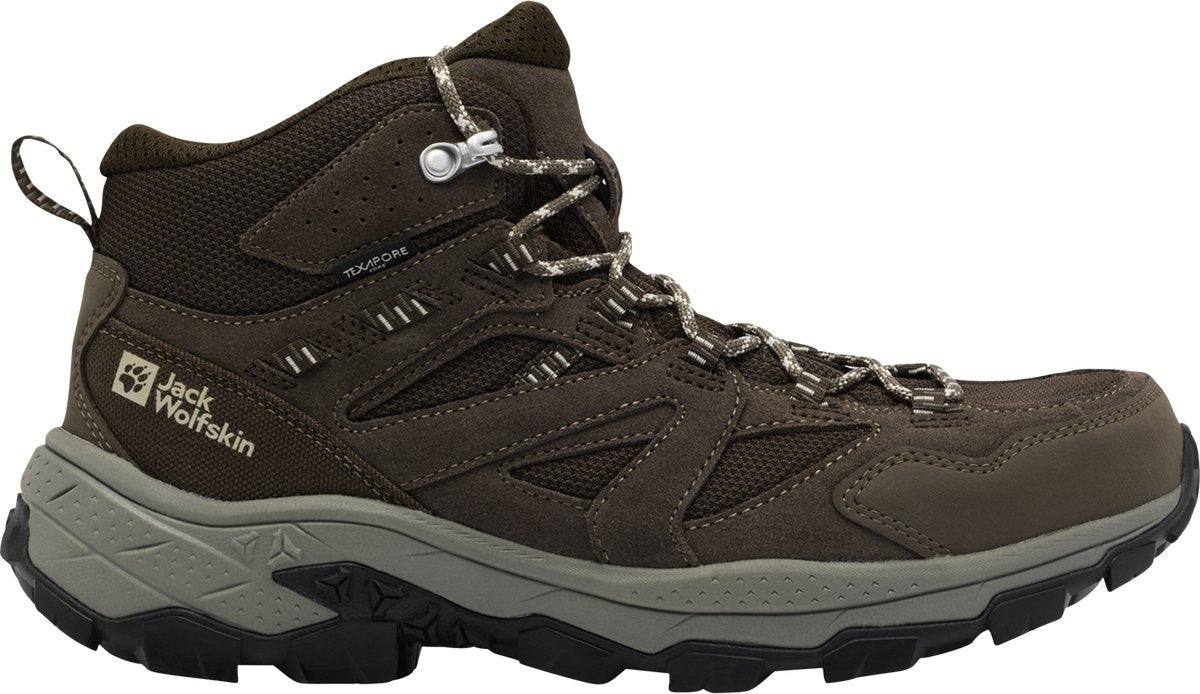 Scarponi da trekking da uomo Jack wolfskin vojo tour texapore mid m - caffè freddo