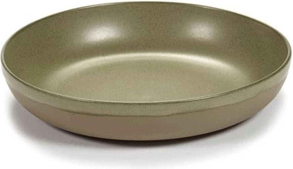 Serax - sergio herman surface - serveerschaal m - camogroen - 27 ø