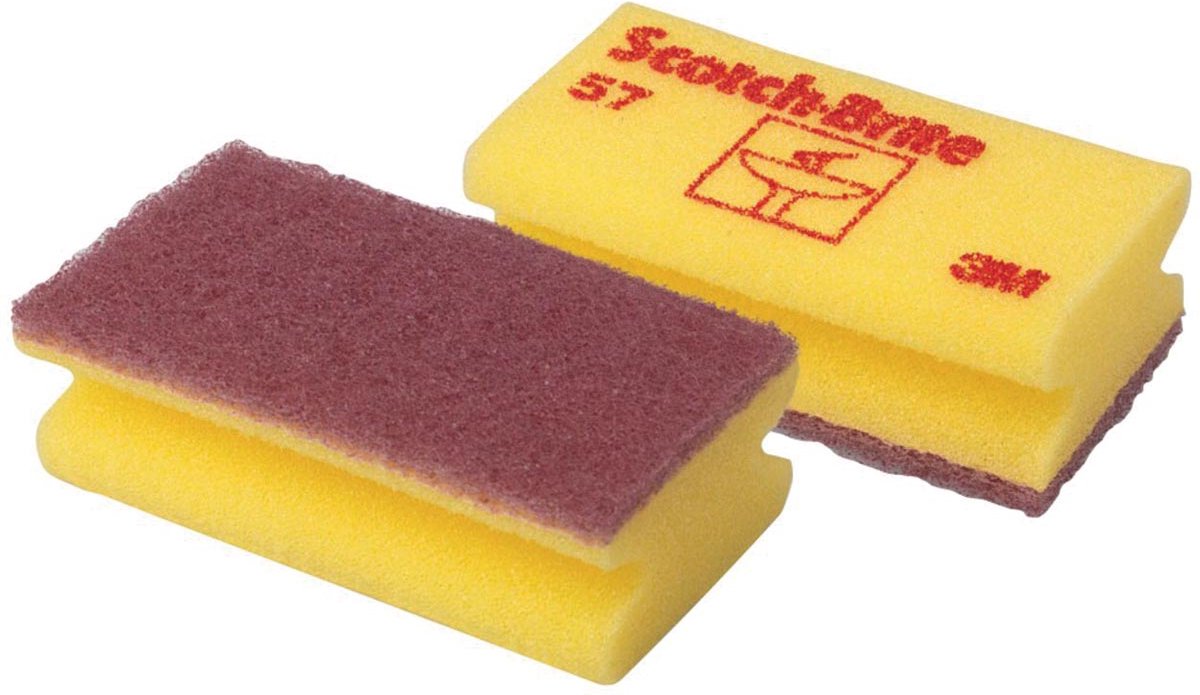 Spugna abrasiva Scotch Brite Scotch-Brite delicata 70x130mm gialla
