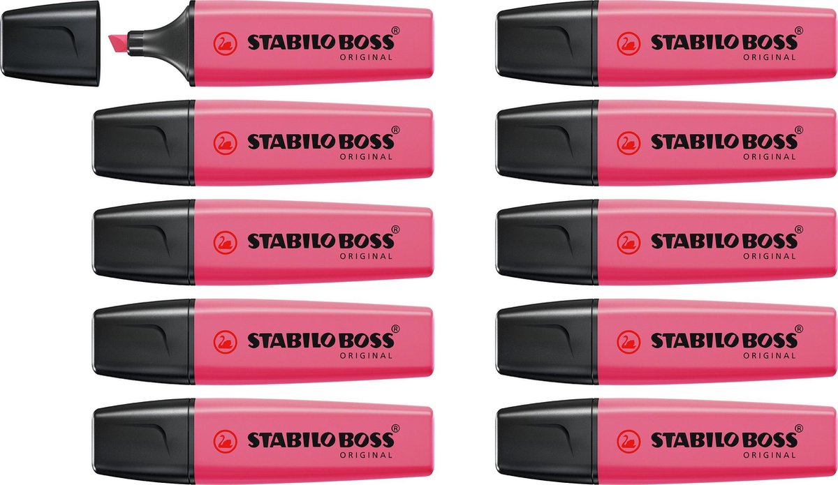 Stabilo boss original - markeerstift - roze - doos 10 stuks