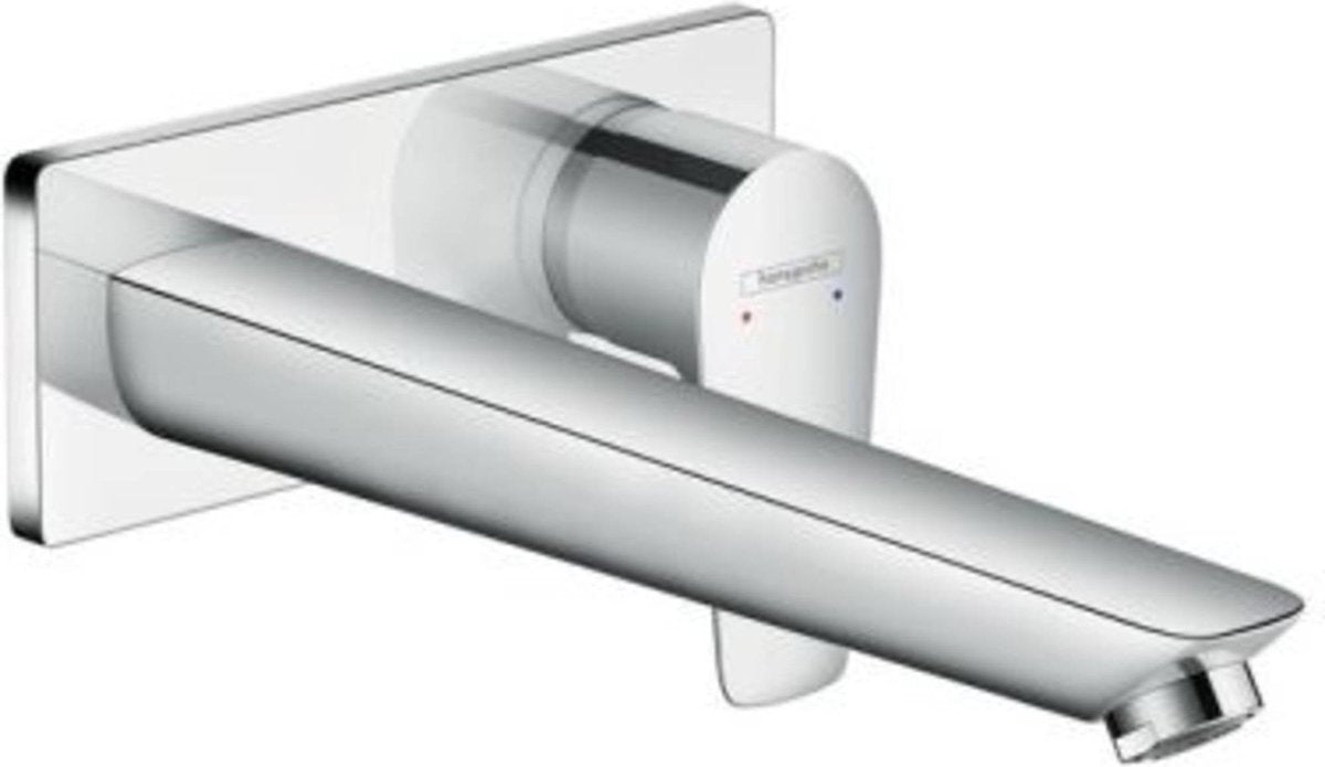 Hansgrohe talis e - wastafelmengkraan - ééngreeps bediening - met afvoerplug - 225mm maat - chroom