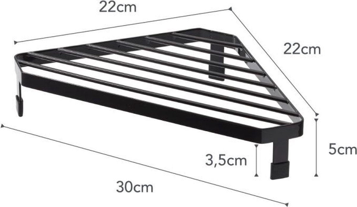 Cremagliera angolare Yamazaki per stufa - tower - nera
