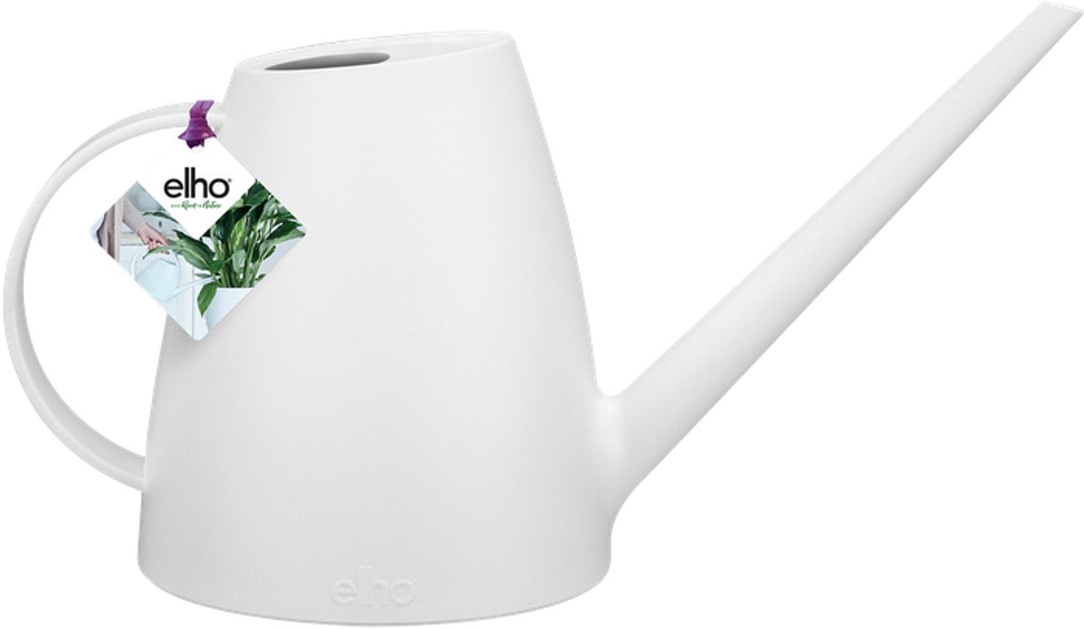 Regadera Elho brussels 1,8l - regadera de interior - hecha de plástico reciclado - ø 33,0 x h 17,0 cm - blanco