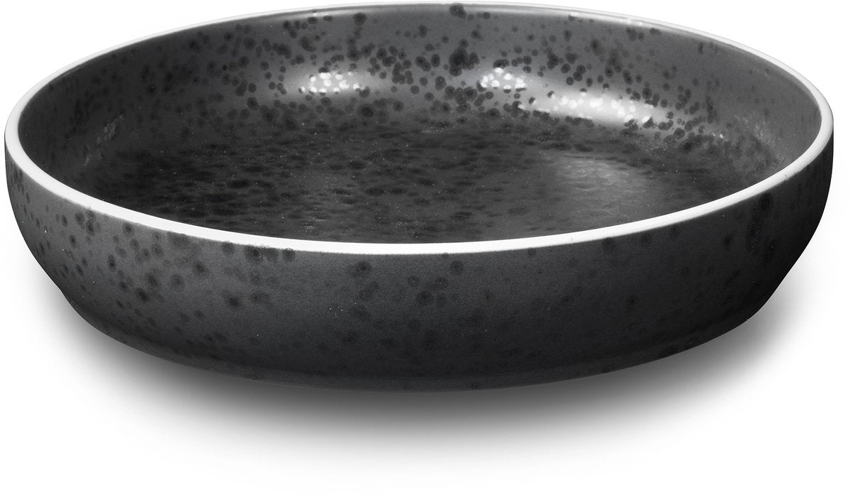 Medard de noblat - granito aster - piatto fondo 22 cm - 6 pezzi - gres