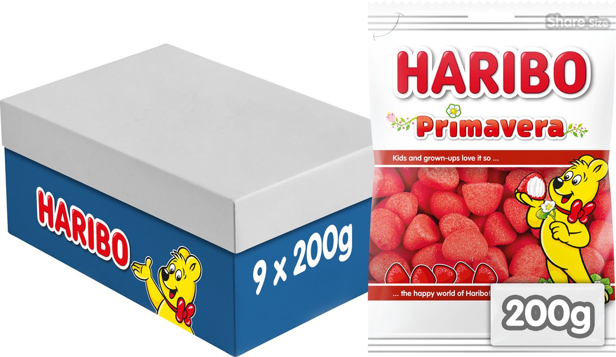 Bolsa fresa espuma Haribo (9x 200gr)