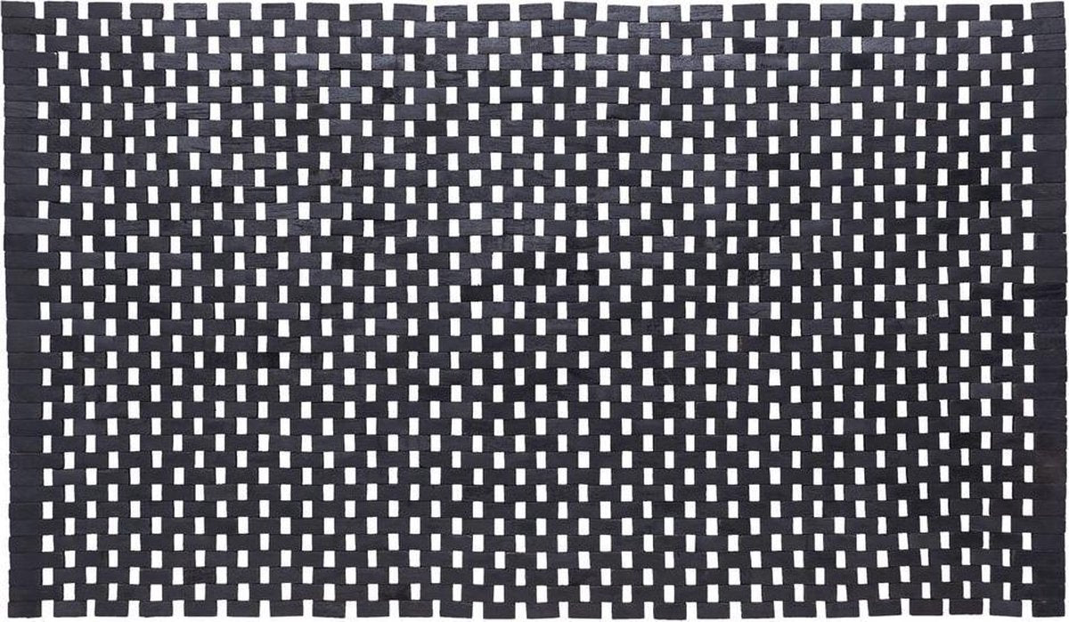 SEALskinkkinkkin woodblock bathmat 52x90 cm teak nero