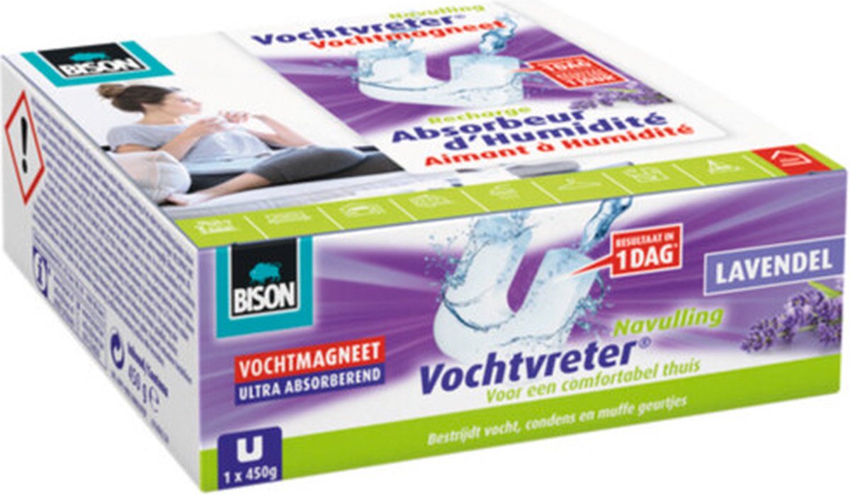 Magnete assorbiumidità Bison lavanda 450gr