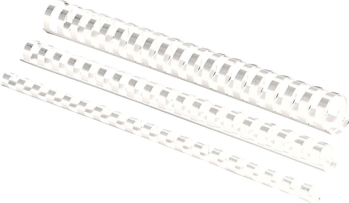 Pack 100 canutillos blanco 5345805 compañeros plastico a4 10mm