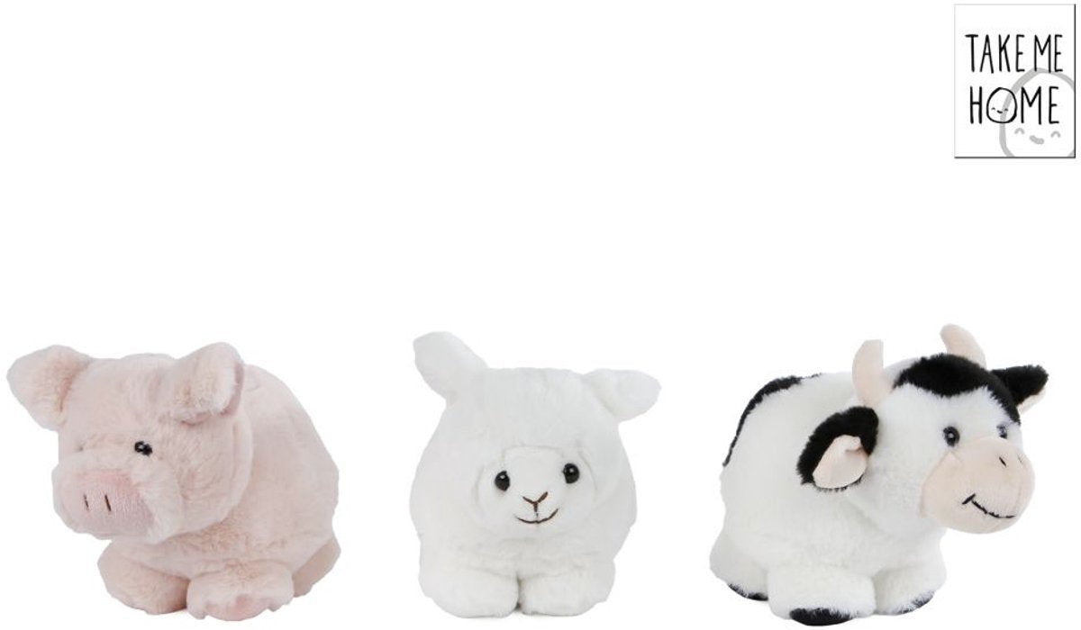 Peluche Llévame a casa - cerdo, 12 cm