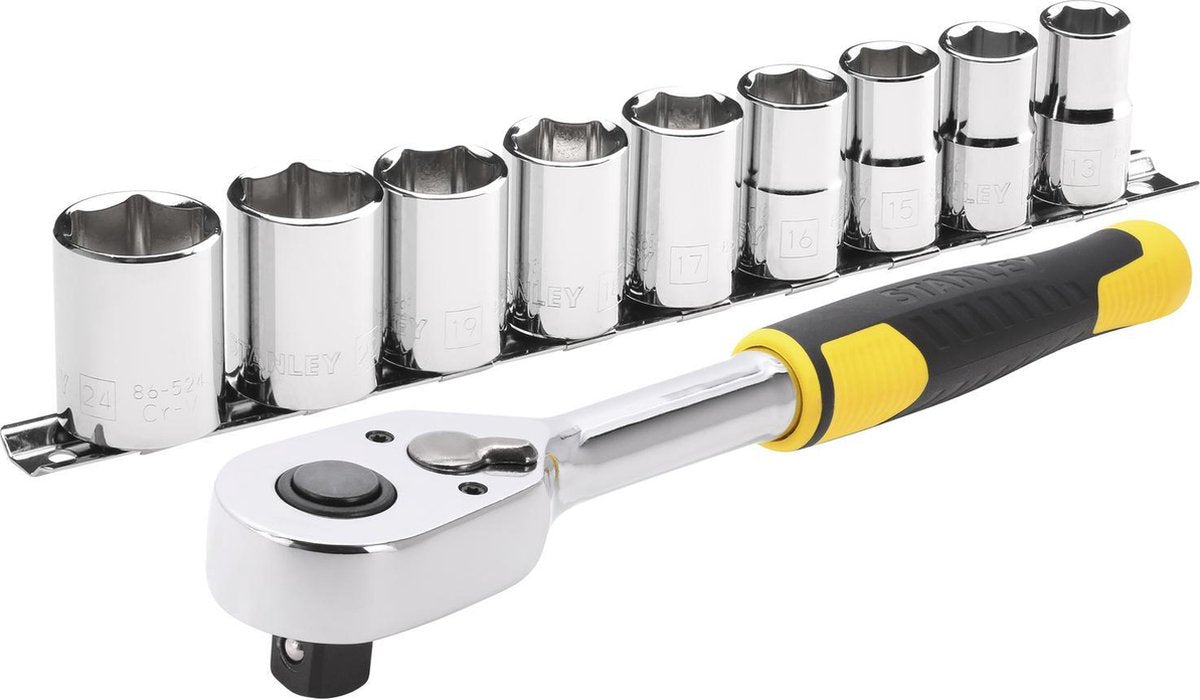 Set cricchetto Stanley 1 2 72t 10 pezzi - stmt82671-0