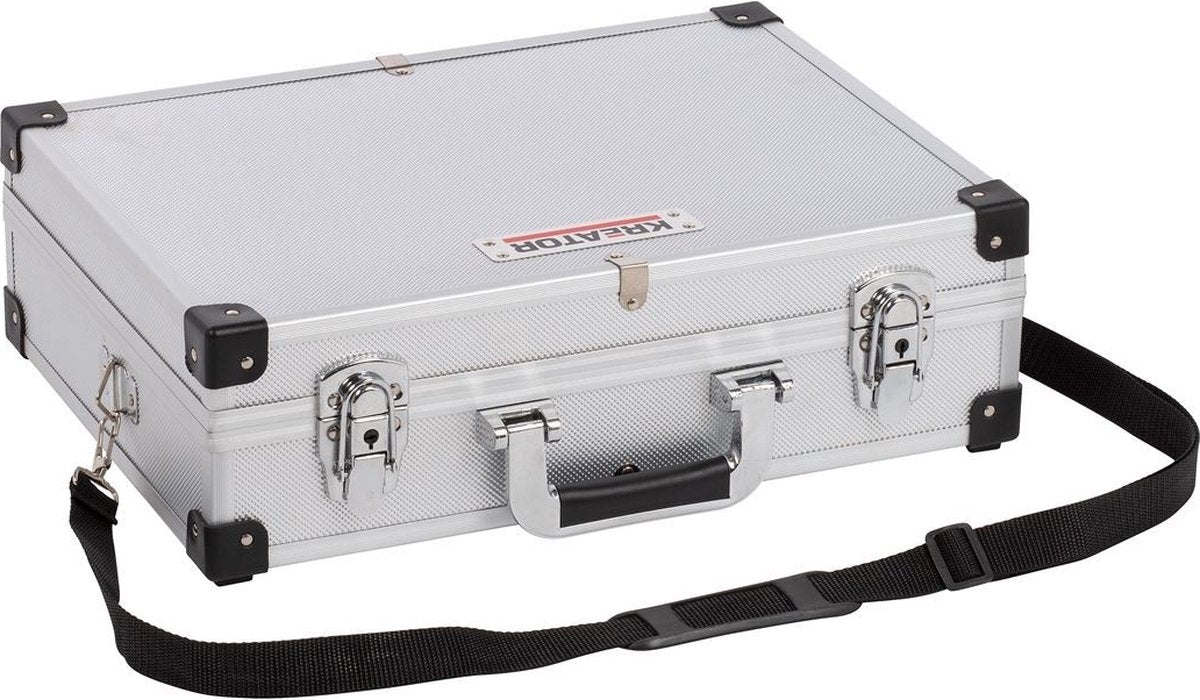 Maletín de herramientas Kreator krt640101s - 420 x 300 x 125 mm - plateado - (se entrega sin herramientas)
