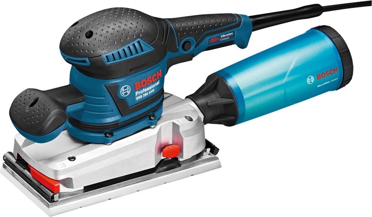 Lijadora orbital Bosch GSS 280 Ave (mango, caja de microfiltro)