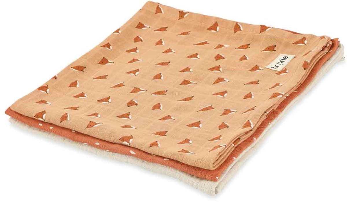 Trixie tetra doeken 3-pack mix | 55x55cm - fierce fox