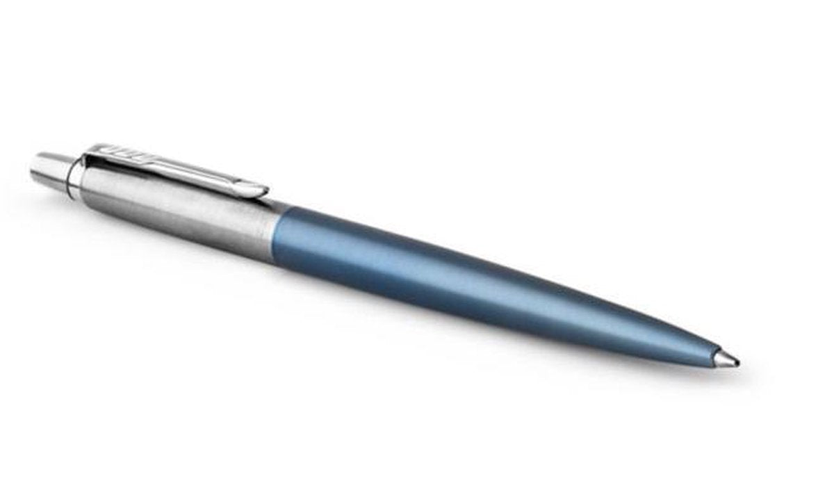 Parker jotter-balpen | waterloo blue | medium punt met blauwe inkt | cadeauverpakking