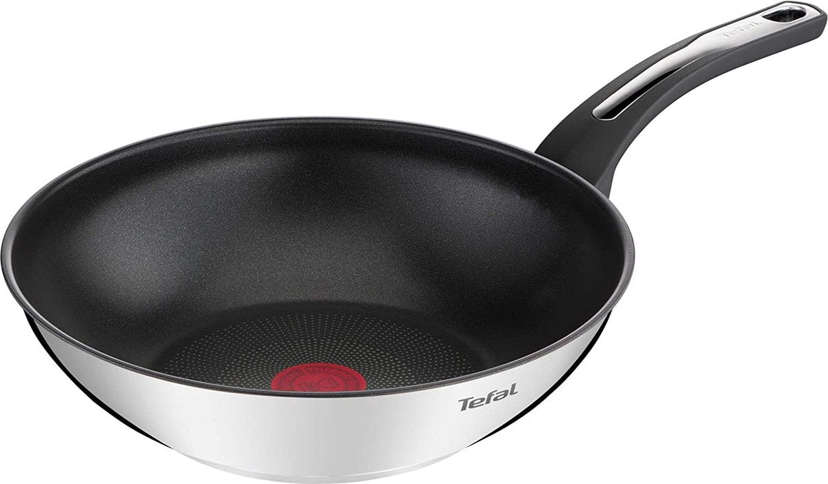 Tefal emotion wokpan - inductie - rvs - 28cm - anti-aanbaklaag