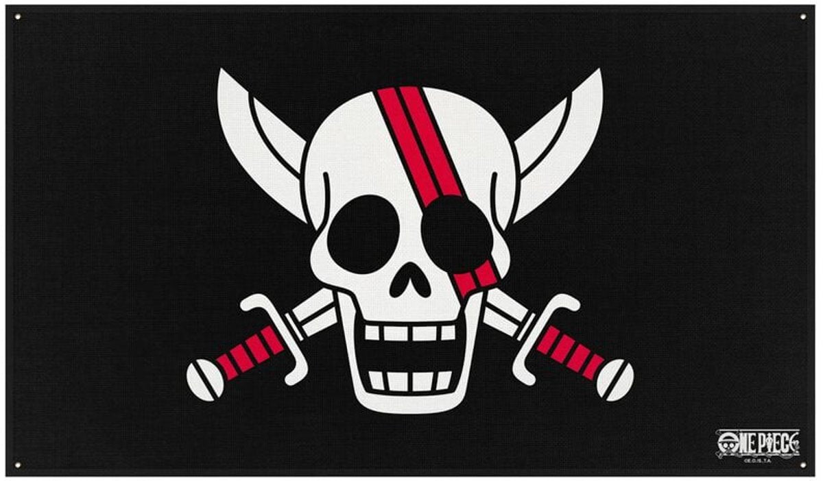 Bandera unisex de One Piece Piratas del pelo rojo - multicolor - estándar