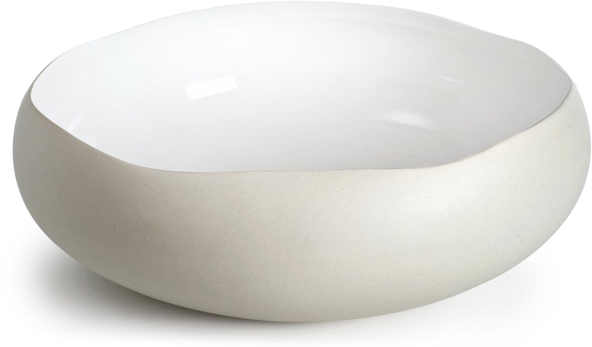 Medard de noblat - oslo blanco - cuenco 34 x 34 x 11,5 cm - gres