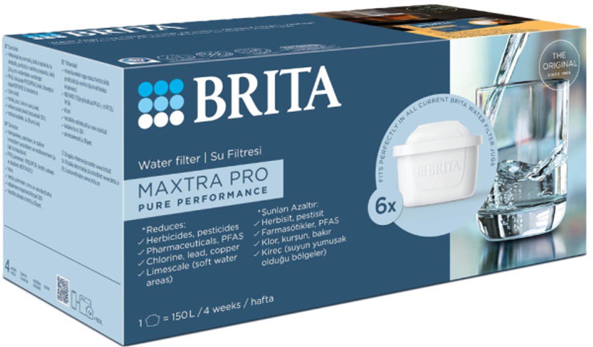 Filtro acqua Brita maxtra pro pure performance - 6 pezzi