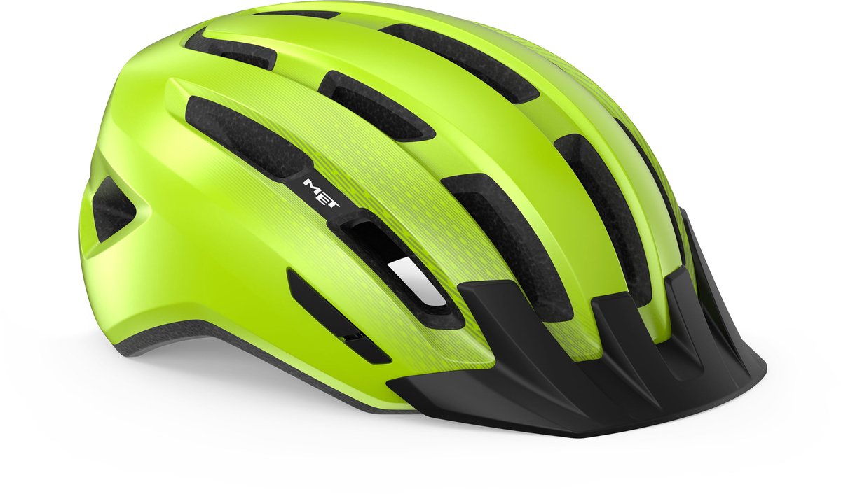 With downtown mips bicycle helmet men women - bicycle helmet racing bike adults - e-bike - trekking - size s m (52-58cm) - fluoro yellow (yellow)