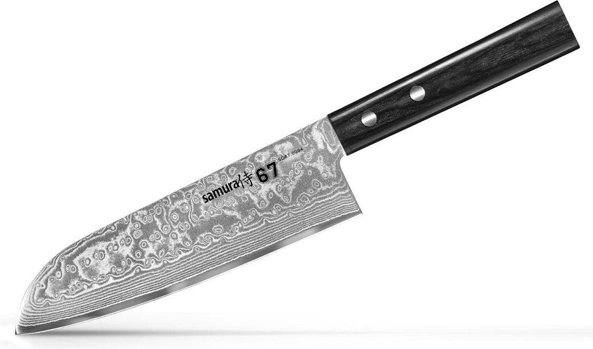 Samura damascus 67 santoku knife 17.5 cm