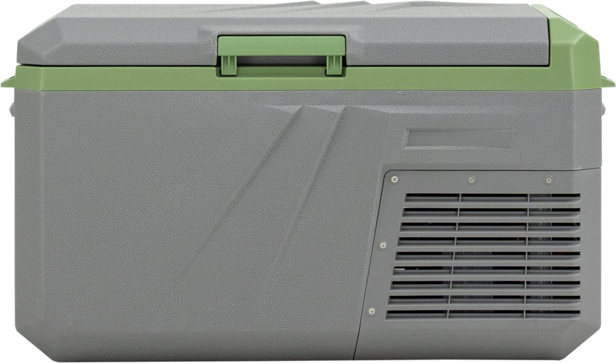 Steamy -e single zone elektrische compressor koelbox - single zone - 28 liter - 12v en 230v - voor auto en camping - grijs